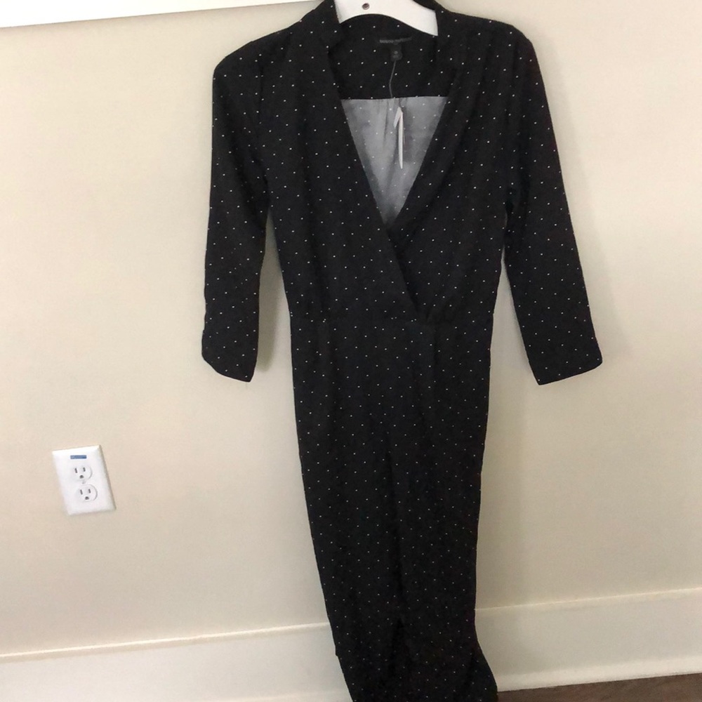 NWT 3/4 length sleeve polka dot jumpsuit